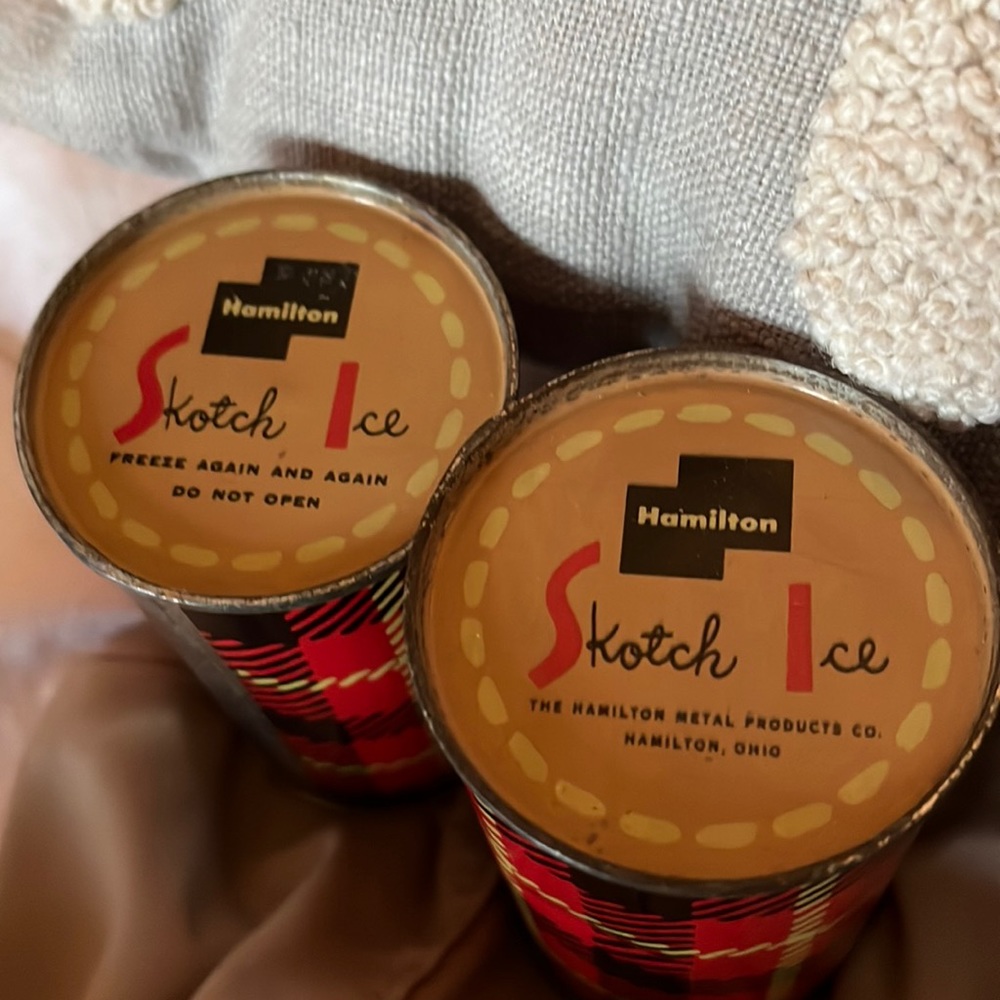 Scotch Ice, vintage, to cool items in Scotch coolers